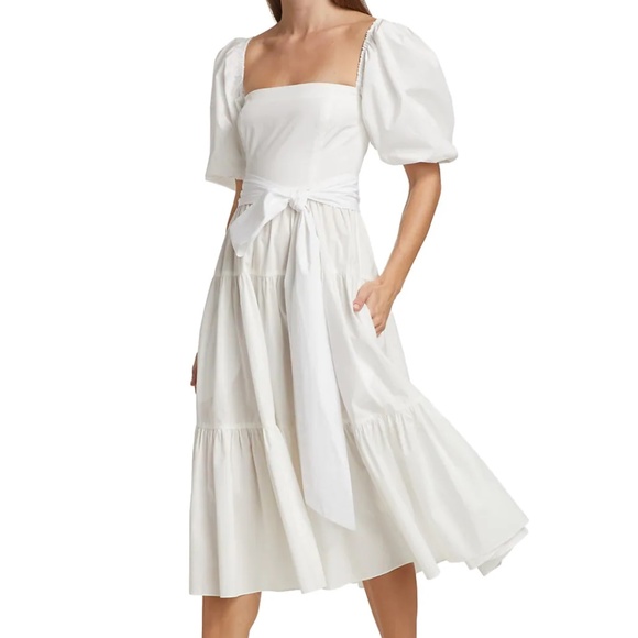 Cara Cara Sydney Puff-Sleeve Belted Dress - Picture 5 of 7